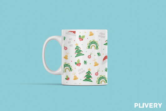 Taza "Patrón navidad"