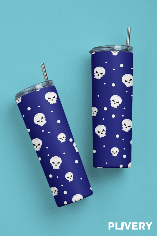 Skinny Tumbler "Mini skull"