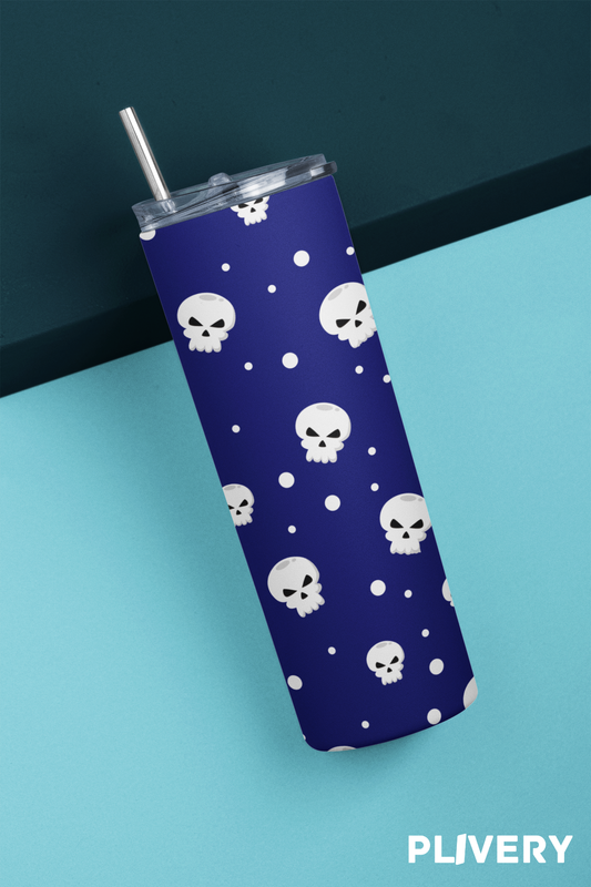 Skinny Tumbler "Mini skull"