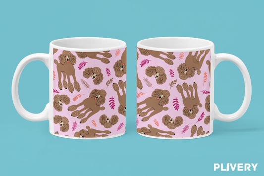 Taza "Poodle Franceses"