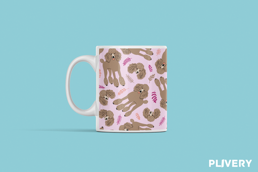 Taza "Poodle Franceses"