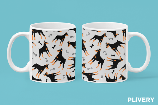 Taza "Doberman"