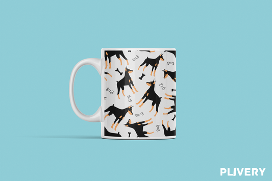 Taza "Doberman"