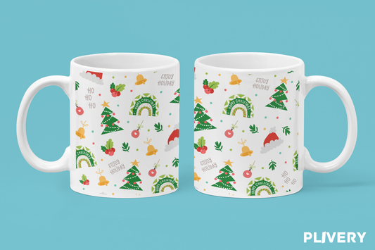 Taza "Patrón navidad"